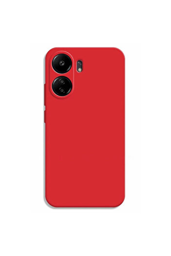 bestcase Husa Premium Silicon Case + Tempered Glass For Xiaomi Redmi 13C 4G, Red