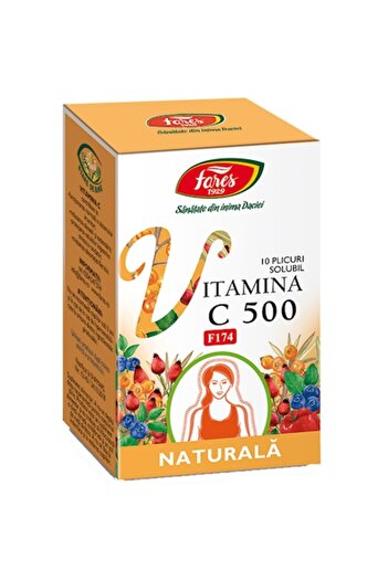 Fares Vitamin C 500 dietary supplement, 10 sachets