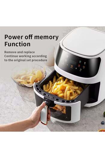 Saharaz Air Fryer 8 L,Multi-functional Cooking Function,Smart Touch Control,Precise Temperature Control