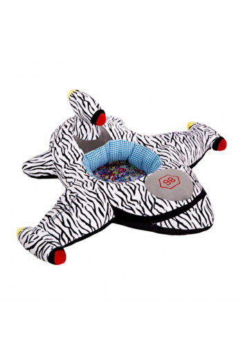 OEM Scaun de bebeluș din pluș, model avion, 85 cm, alb