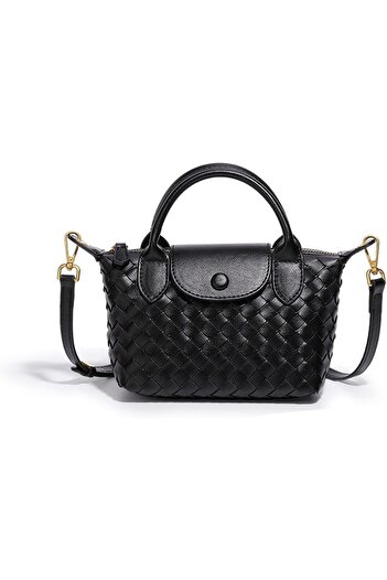 D Dive DDive Mini Small Size Braided Luxury Leather Women's top Handle Handbag Fashion