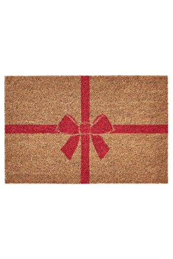 IKEA VINTERFINT Door mat, bow coir/red, 40 x 60 cm