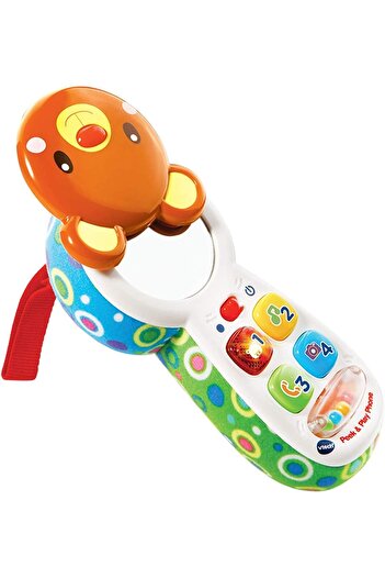 V-tech VTech Peek and Play Phone, Educational Baby Mobile Toy, Multicolor