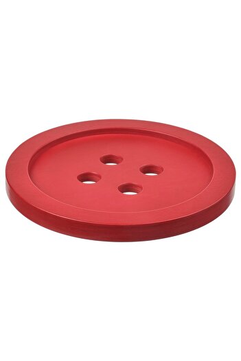 IKEA صينية VINTERFINT، زر أحمر، 30 سم