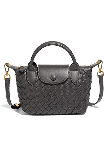 D Dive DDive Mini Small Size Braided Luxury Leather Women's top Handle Handbag Fashion