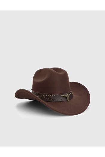 İLVİ Boris Cashmere Brown Unisex Cowboy Hat