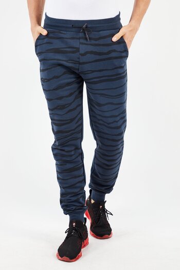 Cavalli Class Men Drawstring Allover Print Sweatpants, Navy