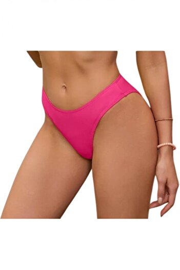 embody Women's classic high-waisted swim briefs, pink