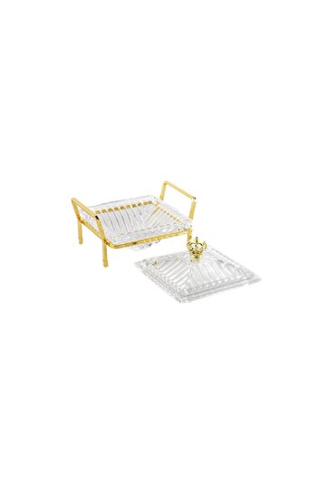 Mikasa Moor Gold Stand Covered Serving Dish 12X10X8Cm