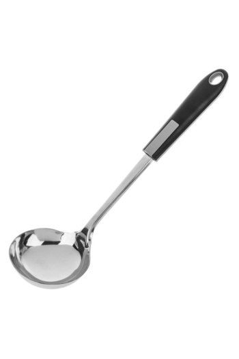 OEM Metal ladle with rubber handle, size 30 cm
