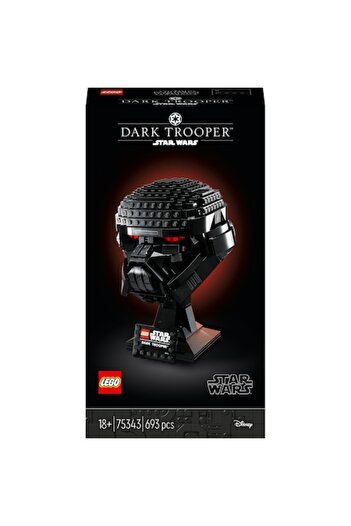 LEGO construction helmet, Plastic, Star Wars™, 693 pieces, Dark Trooper™, 18+, Black