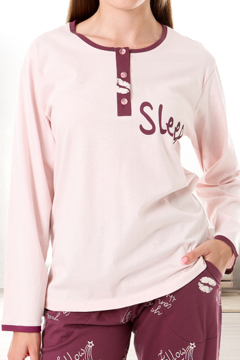 Bella Linda Cotton Long Sleeve Women's Pajama Set