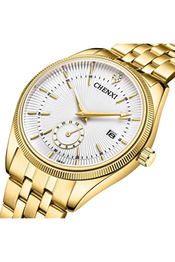 Chenxi Men's Watch Casual Classic Fashion Business Quartz Gold