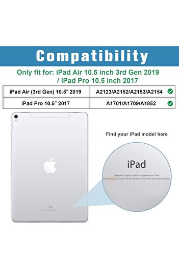 PROCASE جراب نحيف وخفيف الوزن لجهاز iPad Air 3 (10.5)/iPad Pro 10.5 (2017) - أخضر نعناعي