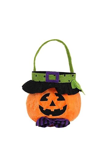 Generic Pumpkin Halloween Candy Bags, Halloween Pumpkin Candy Basket Candy Bucket for Trick or Treat, Orang