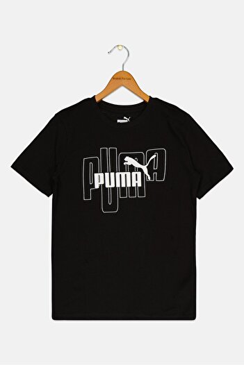 Puma Kids Boy Short Sleeve Outdoor T-shirt, Black