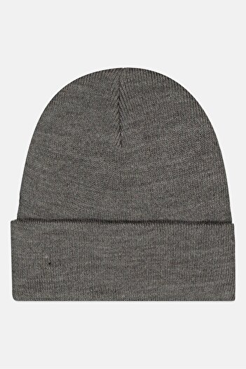 DeFacto Men Knitted Goodbye Beanie, Grey