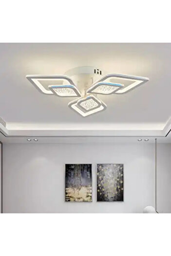 LED CONCEPT LED chandelier with three types of light, remote control, adjustable intensity, 108W, 50x50x10cm