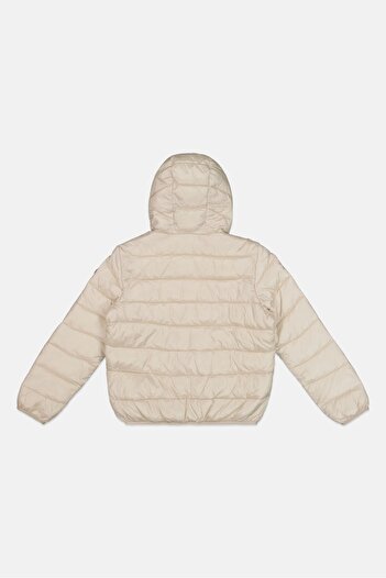 Tommy Hilfiger Kids Boy Brand Logo Hooded Jackets, Beige