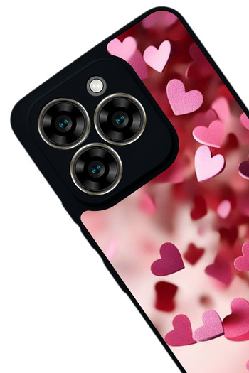 Aksel Kılıf Reeder S919 Compatible Printed , Matte Black, Soft Silicone, Protective, Shock Absorbing Cover, Case