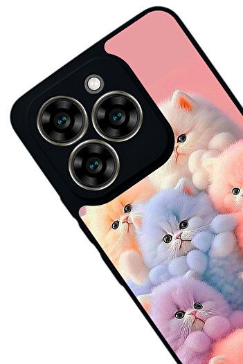 Aksel Kılıf Reeder S919 Compatible Printed , Matte Black, Soft Silicone, Protective, Shock Absorbing Cover, Case