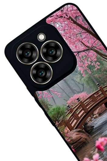 Aksel Kılıf Reeder S919 Compatible Printed , Matte Black, Soft Silicone, Protective, Shock Absorbing Cover, Case