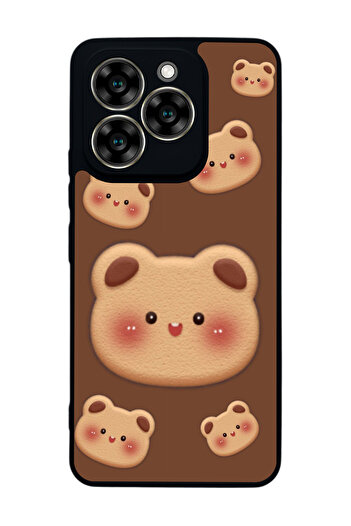 Aksel Kılıf Reeder S919 Compatible Printed , Matte Black, Soft Silicone, Protective, Shock Absorbing Cover, Case