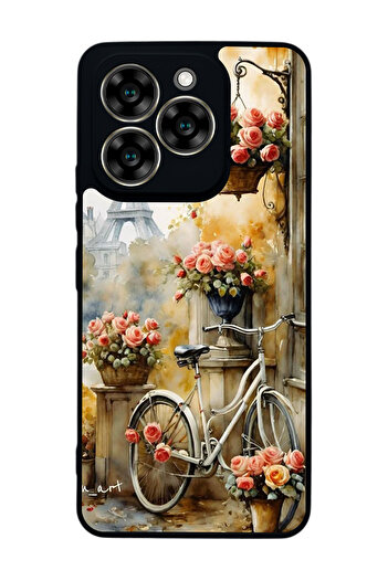 Aksel Kılıf Reeder S919 Compatible Printed , Matte Black, Soft Silicone, Protective, Shock Absorbing Cover, Case