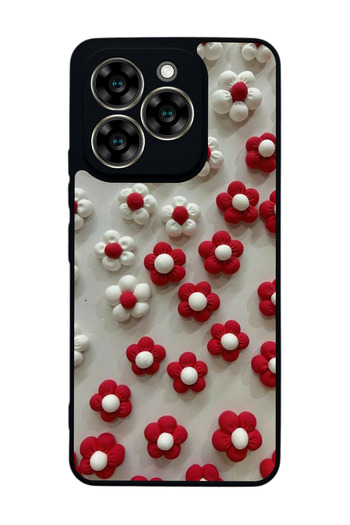 Aksel Kılıf Reeder S919 Compatible Printed , Matte Black, Soft Silicone, Protective, Shock Absorbing Cover, Case