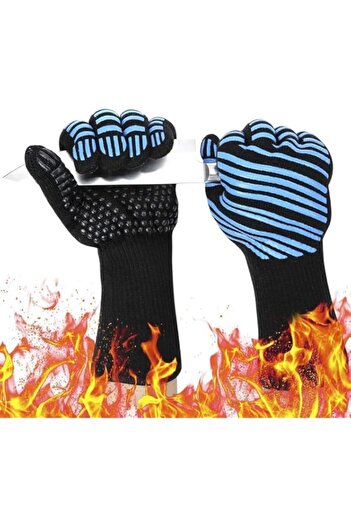 Generic BBQ Grilling Gloves, Heat Resistant Grill Gloves, Cut Resistant Grill Gloves, Easy to Clean and Sto