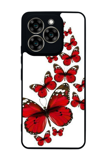 Aksel Kılıf Reeder S919 Compatible Printed , Matte Black, Soft Silicone, Protective, Shock Absorbing Cover, Case
