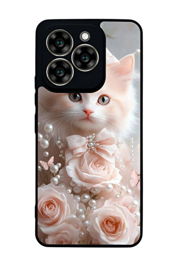 Aksel Kılıf Reeder S919 Compatible Printed , Matte Black, Soft Silicone, Protective, Shock Absorbing Cover, Case