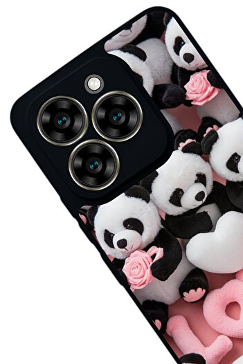Aksel Kılıf Reeder S919 Compatible Printed , Matte Black, Soft Silicone, Protective, Shock Absorbing Cover, Case