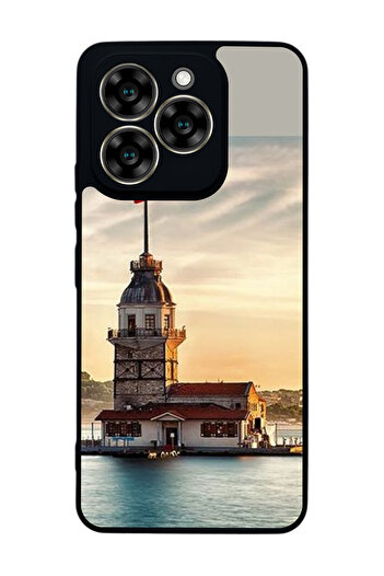 Aksel Kılıf Reeder S919 Compatible Printed , Matte Black, Soft Silicone, Protective, Shock Absorbing Cover, Case