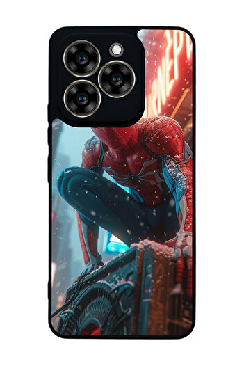 Aksel Kılıf Reeder S919 Compatible Printed , Matte Black, Soft Silicone, Protective, Shock Absorbing Cover, Case