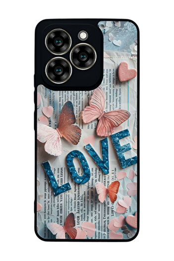 Aksel Kılıf Reeder S919 Compatible Printed , Matte Black, Soft Silicone, Protective, Shock Absorbing Cover, Case