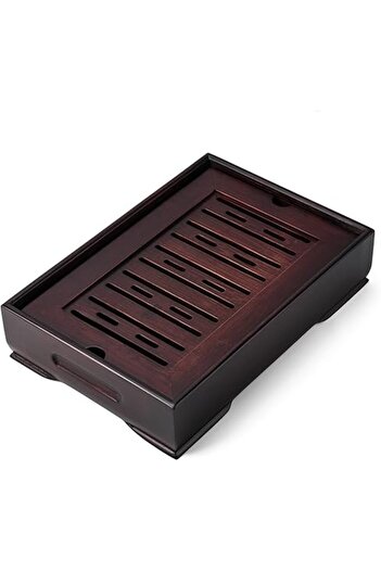 The Bros Mini Bamboo Chinese Tea Tray – Small Japanese Gongfu Tea Table with Reservoir Box