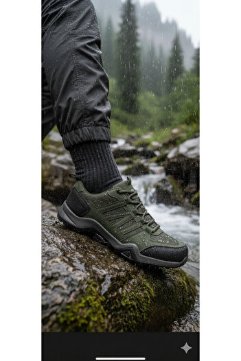 SNR Suya Dayanıklı Poseidon Erkek Spor Outdoor Kaymaz Taban Rahat ve Kaliteli Siyah Ayakkabı 5 renk var