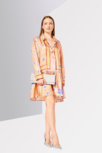 SANDRO Women Allover Print Mini Dress, Multicolor