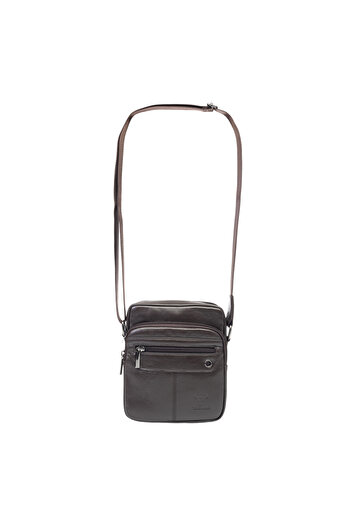 Toro Nero Men's brown genuine leather bag Moris