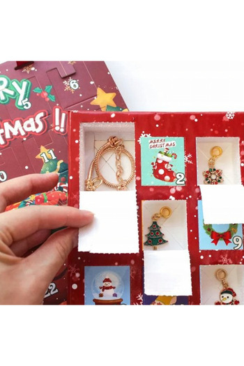 zola Advent calendar with jewelry, 24 surprises, create your own bracelets, elegant box
