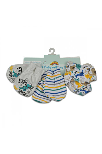Cangaroo Set of 3 pairs of baby gloves 0-6 months Kay Blue
