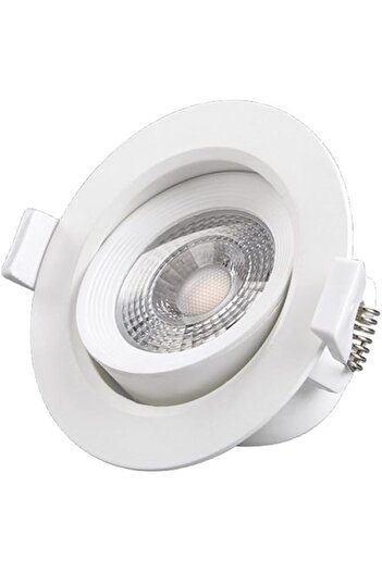 Raco Quanta Adjustable Round LED Downlight 7W 240VAC - White Ceiling Spotlight, Dimmable, IP40, Cool