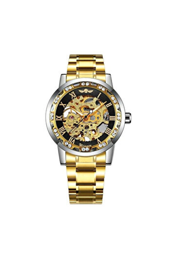 T-WINNER 8012 Gold Mechanical Men's Watch – Luxury Design, Multiple Functions, 3ATM Water Resistant