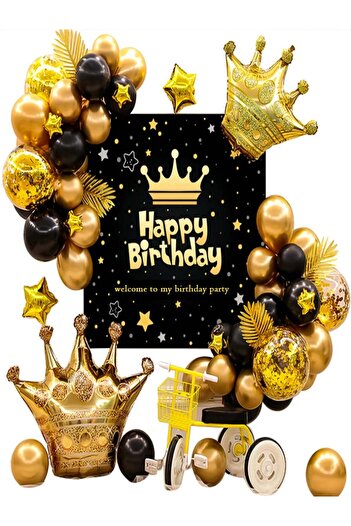 Toybox Birthday Balloon 48-Piece Party Background Wall Decoration