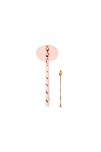 MG Copper Platted Bar Spoon with Muddler, (11"/30 cm)
