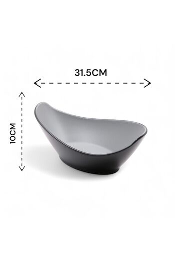 LANDREEN Large Melamine Salad Plate, Set of 2