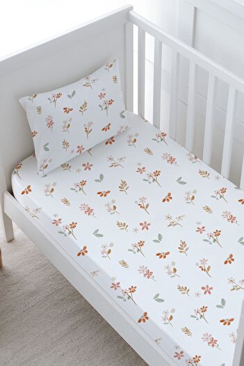 Tuğba Kuğu Baby Size Elastic Sheet Set - Pureline Series - Soft Bloom