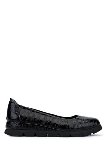 Tamer Tanca Women's Genuine Leather Black Comfort Shoes