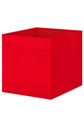 IKEA صندوق درونا، أحمر، 33x38x33 سم